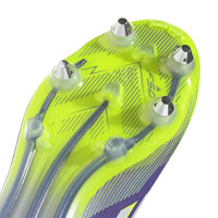 adidas F50 Elite Laceless Iron Stud Football Boots (SG) Purple White Neon Yellow