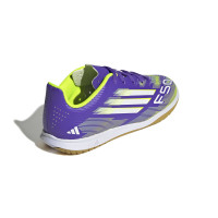 adidas F50 Club Indoor Football Boots (IN) Kids Purple White Neon Yellow