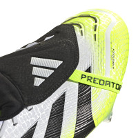 adidas Predator Elite FT IJzeren-Nop Voetbalschoenen (SG) Wit Zwart Neongeel