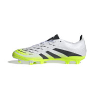 adidas Predator League Gras / Kunstgras Voetbalschoenen (MG) Wit Zwart Neongeel