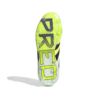 adidas Predator Elite Gras Voetbalschoenen (FG) Kids Wit Zwart Neongeel