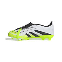 adidas Predator League FT Gras / Kunstgras Voetbalschoenen (MG) Kids Wit Zwart Neongeel