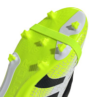 adidas Predator League FT Gras / Kunstgras Voetbalschoenen (MG) Kids Wit Zwart Neongeel