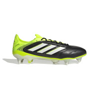 adidas Copa Pure III Elite Iron Nop Football Boots (SG) Black White Neon Yellow