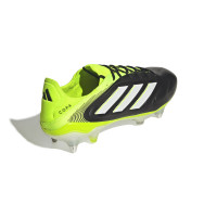 adidas Copa Pure III Elite Iron Nop Football Boots (SG) Black White Neon Yellow
