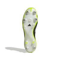 adidas Copa Pure III Elite Iron Nop Football Boots (SG) Black White Neon Yellow