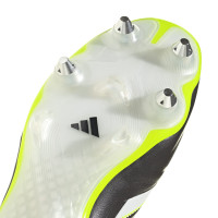 adidas Copa Pure III Elite Iron Nop Football Boots (SG) Black White Neon Yellow