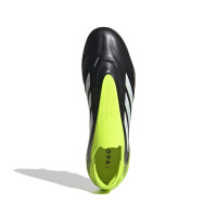 adidas Copa Pure III Elite Laceless Iron Stud Football Boots (SG) Black White Neon Yellow