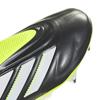 adidas Copa Pure III Elite Veterloze IJzeren-Nop Voetbalschoenen (SG) Zwart Wit Neongeel