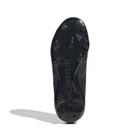 adidas Predator League Gras / Kunstgras Voetbalschoenen (MG) Kids Zwart Donkergrijs Neongeel