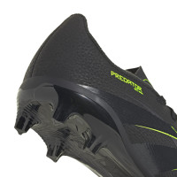 adidas Predator League Gras / Kunstgras Voetbalschoenen (MG) Kids Zwart Donkergrijs Neongeel