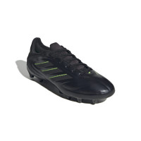 adidas Copa Pure III Pro Gras Voetbalschoenen (FG) Zwart Donkergrijs Groen