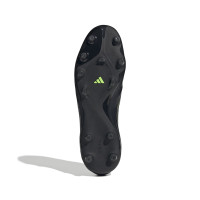 adidas Copa Pure III Pro Gras Voetbalschoenen (FG) Zwart Donkergrijs Groen