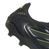 adidas Copa Pure III Pro Gras Football Boots (FG) Black Dark Grey Green