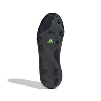 adidas Copa Pure III League Gras / Kunstgras Voetbalschoenen (MG) Kids Zwart Donkergrijs Groen