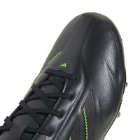 adidas Copa Pure III League Gras / Kunstgras Voetbalschoenen (MG) Kids Zwart Donkergrijs Groen
