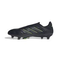 adidas Copa Pure III Elite Laceless Grass Football Boots (FG) Black Dark Grey Green