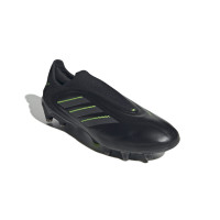 adidas Copa Pure III Elite Laceless Grass Football Boots (FG) Black Dark Grey Green