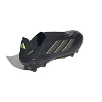 adidas Copa Pure III Elite Laceless Grass Football Boots (FG) Black Dark Grey Green