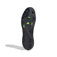 adidas Copa Pure III Elite Laceless Grass Football Boots (FG) Black Dark Grey Green