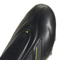 adidas Copa Pure III Elite Laceless Grass Football Boots (FG) Black Dark Grey Green
