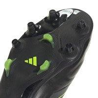 adidas Copa Pure III Elite Laceless Grass Football Boots (FG) Black Dark Grey Green