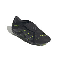 adidas Predator Pro FT Gras Football Boots (FG) Black Dark Grey Neon Yellow