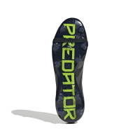 adidas Predator Pro FT Gras Football Boots (FG) Black Dark Grey Neon Yellow