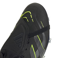 adidas Predator Pro FT Gras Football Boots (FG) Black Dark Grey Neon Yellow