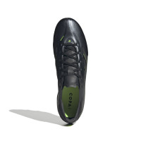adidas Copa Pure III League Grass/Artificial Grass Football Boots (MG) Black Dark Grey Green