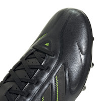 adidas Copa Pure III League Grass/Artificial Grass Football Boots (MG) Black Dark Grey Green