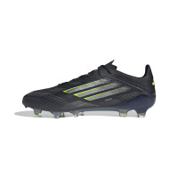 adidas F50 Elite Gras Voetbalschoenen (FG) Zwart Zilver Neongeel