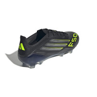 adidas F50 Elite Gras Voetbalschoenen (FG) Zwart Zilver Neongeel