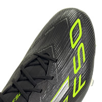 adidas F50 Elite Gras Voetbalschoenen (FG) Zwart Zilver Neongeel