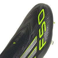 adidas F50 Elite Laceless Grass Football Boots (FG) Black Silver Neon Yellow