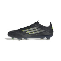 adidas F50 Pro Gras Voetbalschoenen (FG) Zwart Zilver Neongeel