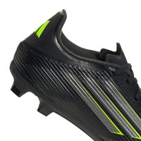 adidas F50 League Grass/Artificial Grass Football Boots (MG) Black Silver Neon Yellow