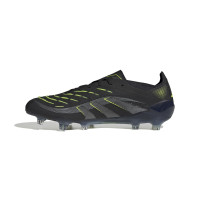 adidas Predator Elite Gras Voetbalschoenen (FG) Zwart Donkergrijs Neongeel