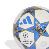 adidas UEFA Champions League Mini Football Size 1 2025-2026 White Blue Gold