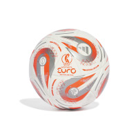 adidas Women's EURO25 Final Mini Voetbal Maat 1 Wit Zilver Oranje