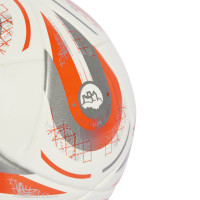 adidas Women's EURO25 Final Mini Voetbal Maat 1 Wit Zilver Oranje
