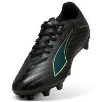 PUMA Ultra 6 Play Grass/Artificial Grass Football Boots (MG) Black Dark Green Light Green