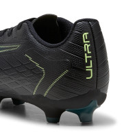 PUMA Ultra 6 Play Grass/Artificial Grass Football Boots (MG) Black Dark Green Light Green