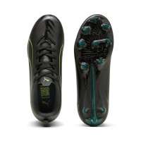 PUMA Ultra 6 Play Gras / Kunstgras Voetbalschoenen (MG) Kids Zwart Donkergroen Lichtgroen