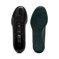 PUMA Ultra 6 Play Zaalvoetbalschoenen (IN) Zwart Donkergroen Lichtgroen
