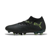 PUMA Future 8 Match Gras / Kunstgras Voetbalschoenen (MG) Zwart Donkergroen Lichtgroen