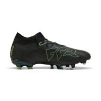 PUMA Future 8 Match Gras / Kunstgras Voetbalschoenen (MG) Zwart Donkergroen Lichtgroen