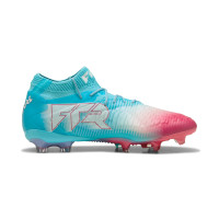 PUMA Future 8 Ultimate Re-Charge Gras Voetbalschoenen (FG) Blauw Roze Wit
