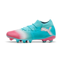 PUMA Future 8 Match Re-Charge Grass/Artificial Grass Football Boots (MG) Blue Pink White