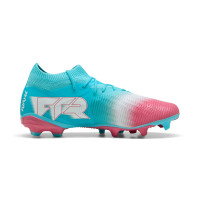 PUMA Future 8 Match Re-Charge Grass/Artificial Grass Football Boots (MG) Blue Pink White